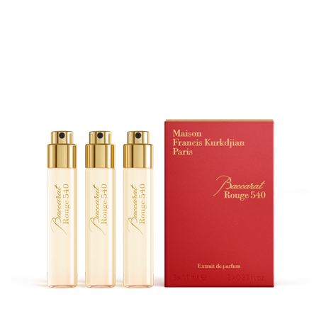 Baccarat Rouge 540 Refills Extrait de Parfum, 3 x 11ml