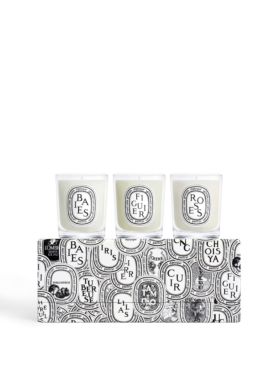 Baies–Figuier-Rose Candle Set, 3X70G