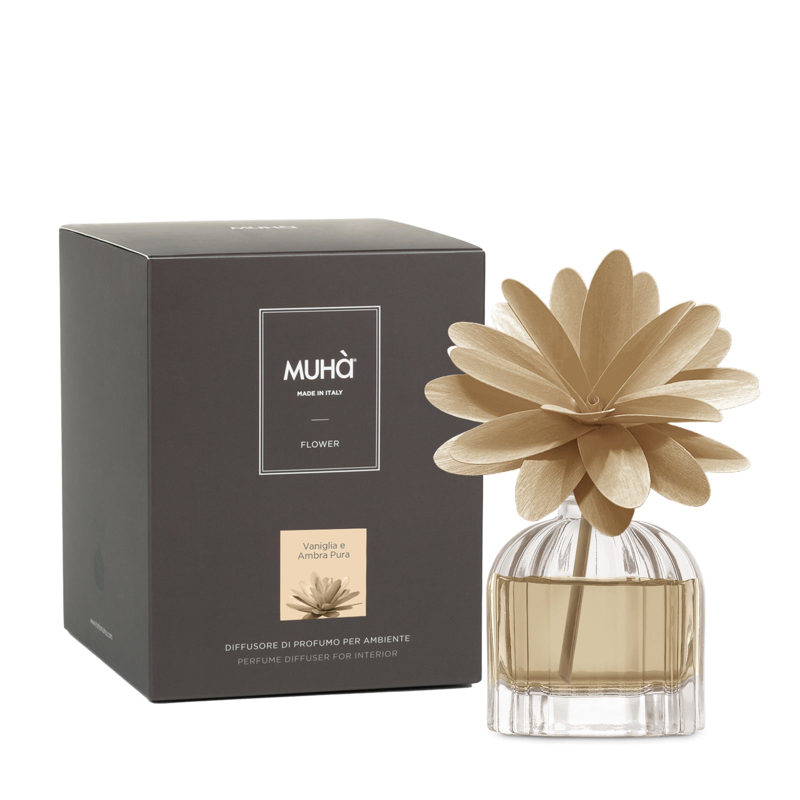 Flower Vaniglia e Ambra Pura Diffuser, 60ml