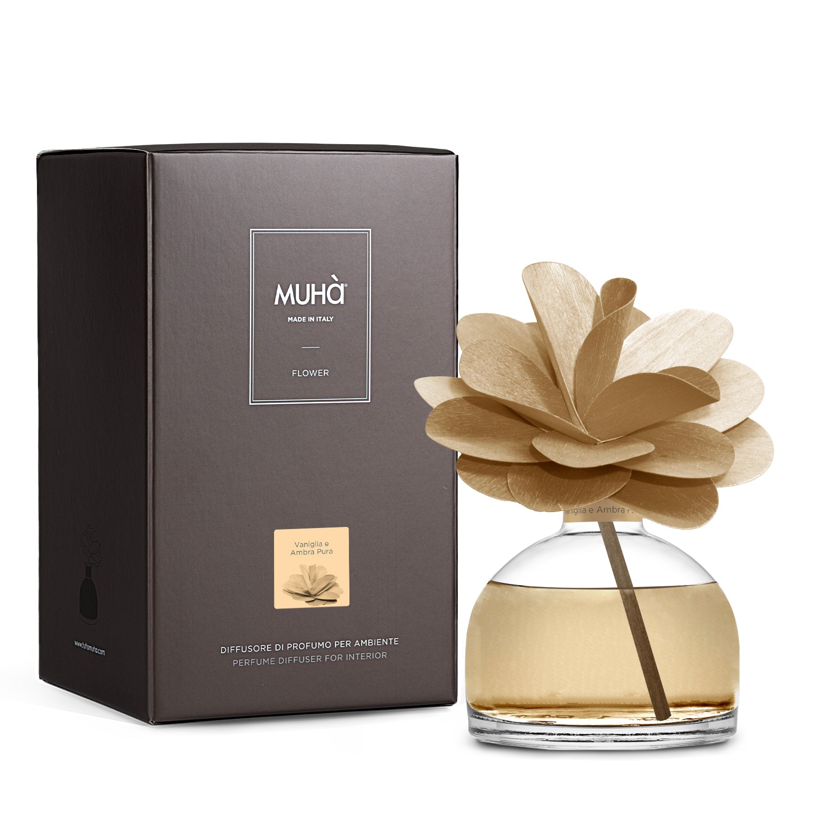 Flower Vaniglia e Ambra Pura Diffuser, 200ml